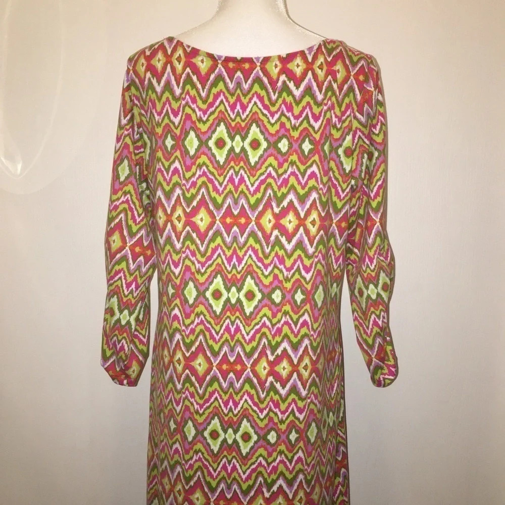 Soybu Sz Xl Multi-Color Print Scoop Neckline Dress - image 8